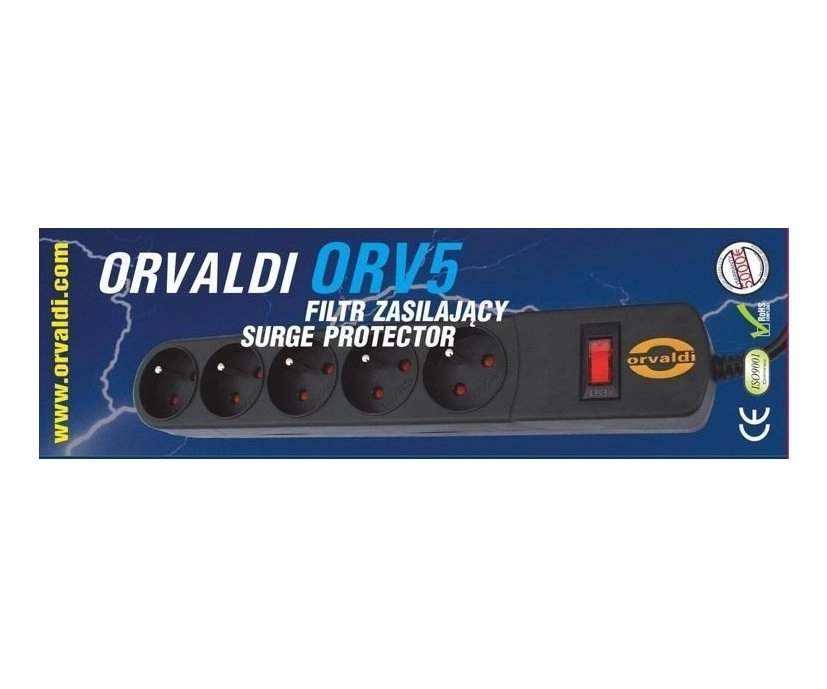 Orvaldi ORV-5 surge protection power strip