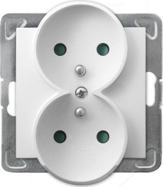 Ospel Gniazdo podwójne Ospel Impresja GP-2YRAZP/m/00