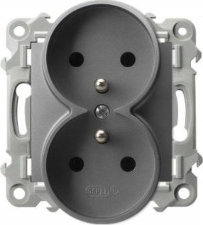Ospel Double socket with grounding Ospel