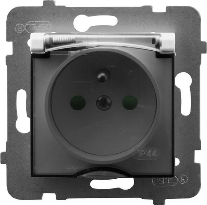 Ospel ARIA Splash-proof socket z/u IP44