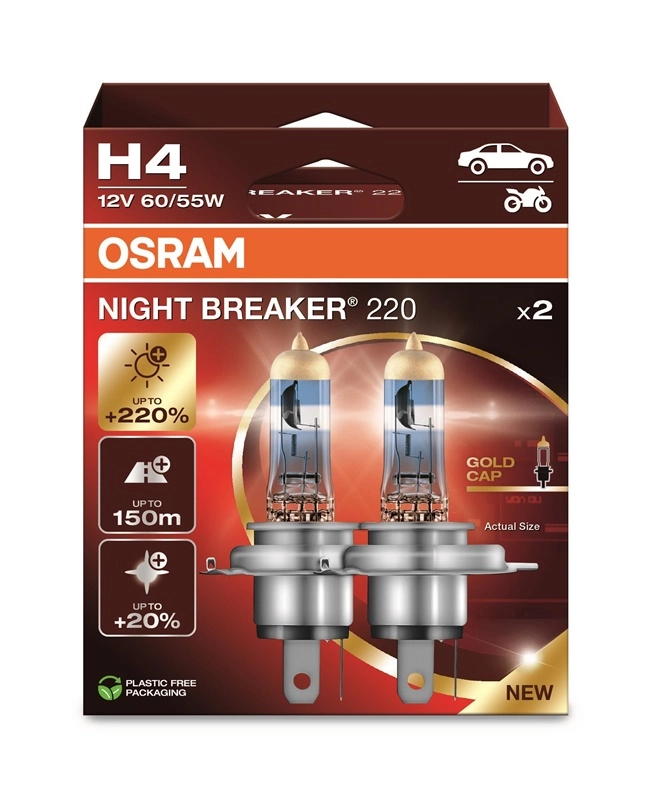 OSRAM NIGHT BREAKER 220 H4 12