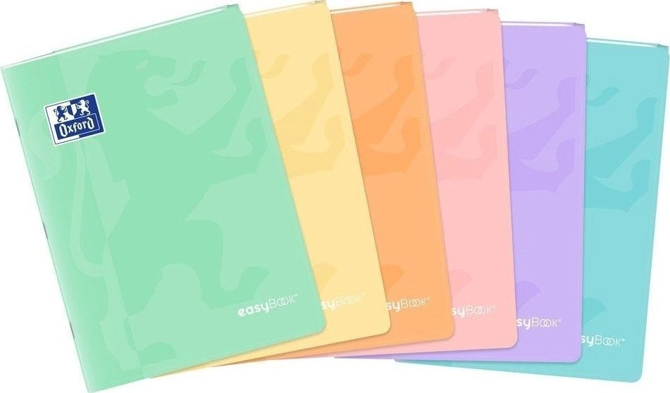Oxford Notebook A4/60K grid Easybook Pastel