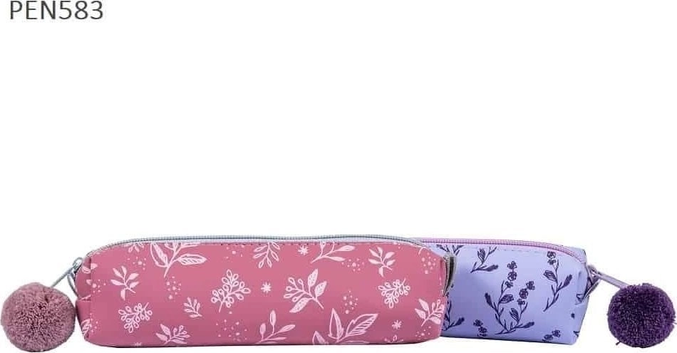 Single-compartment pencil case with a Flower