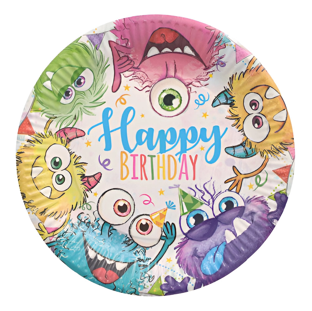 Šķīvis papīra Funny Monsters 10gb