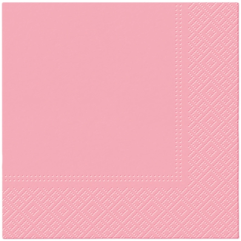 NAPKINS PAPER UNICOLO ROSA 33X33CM 20PCS