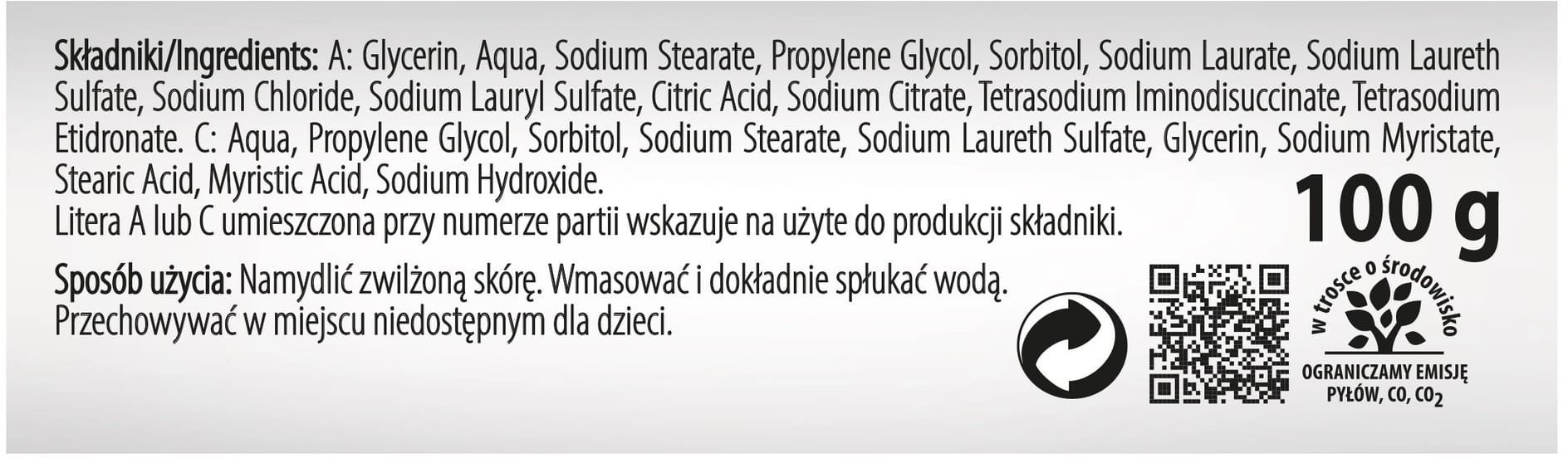 BIAŁY JELEŃ Mydło glicerynowe bezzapachowe hipoalergiczne