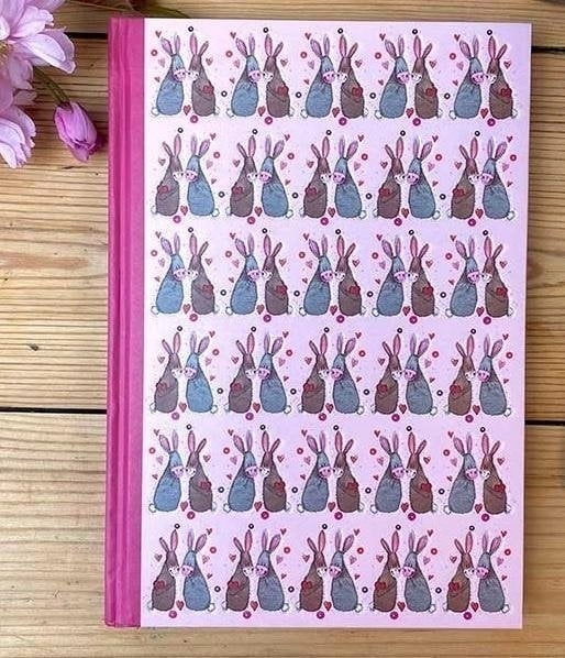 Notebook A5 SHB08 Bunnies in love