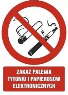 PROCERA TDC sign  Prohibition of smoking