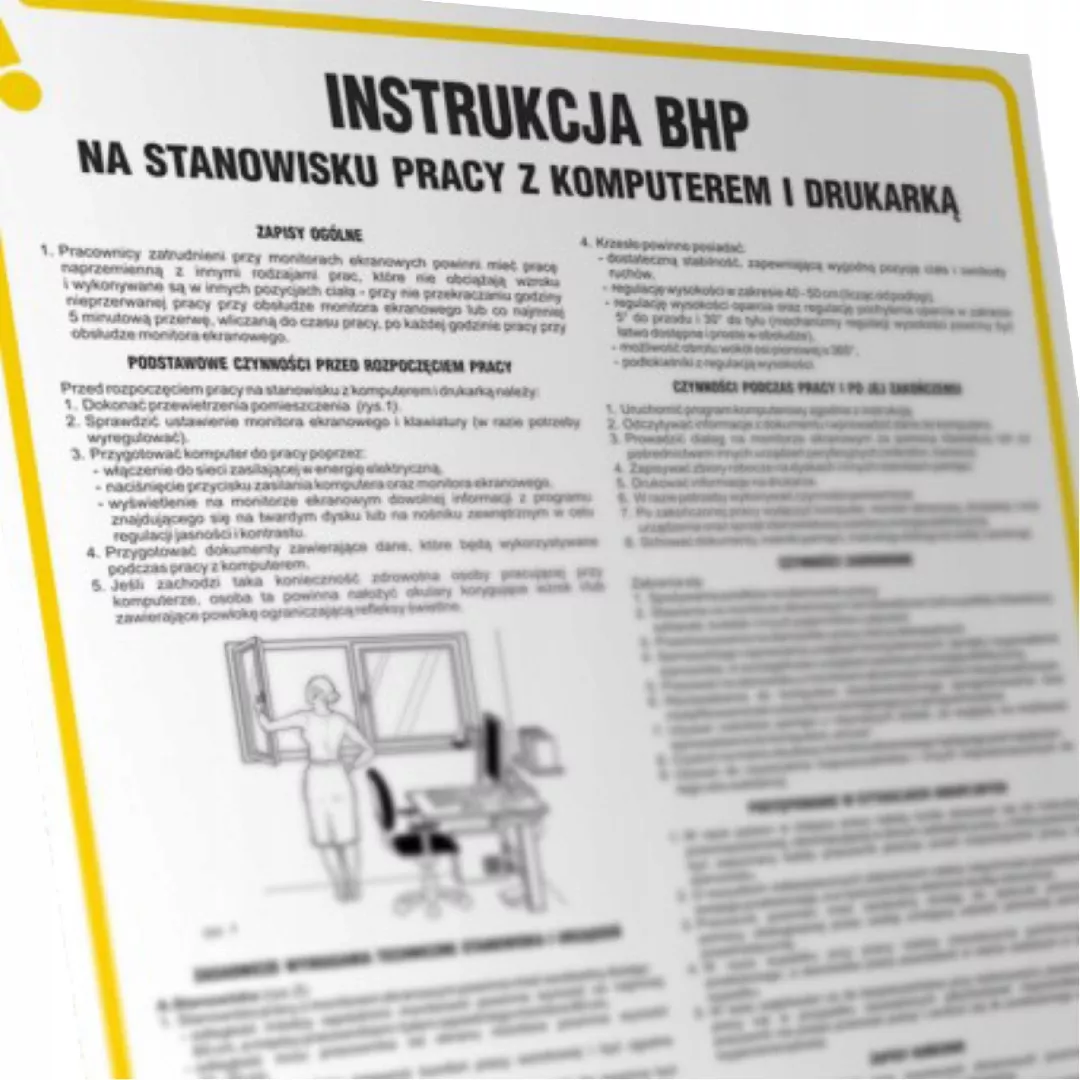 PROCERA TDC sign  Instructions for conduct