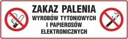 PROCERA TDC sign  Prohibition of smoking