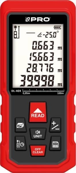 PRO laser rangefinder DL-40X LASER RANGEMETER