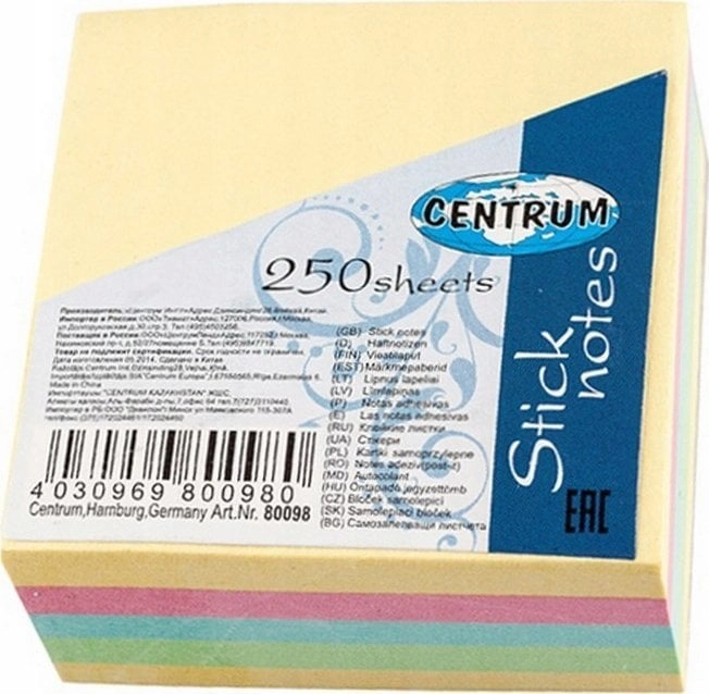 PULLMAN Sticky notes 51x51 CENTRUM 80098