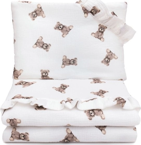 PULP BAMBOO Muslin bedding 80x100cm -