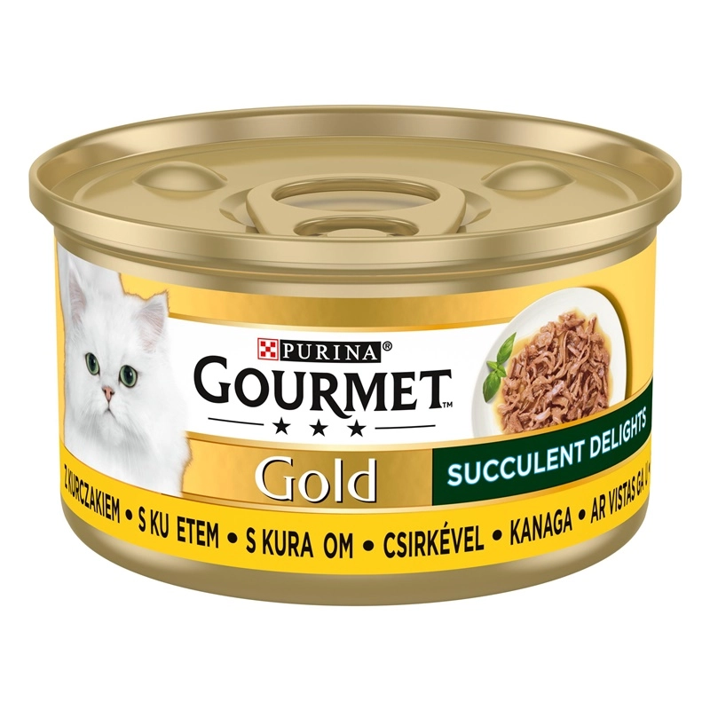 CAT FOOD WET GOURMET GOLD CHICKEN