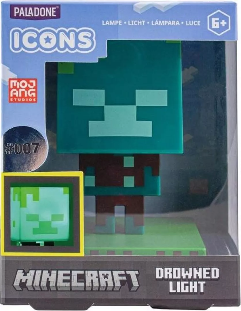 Paladone PALADONE Minecraft Lampka icon Zombie