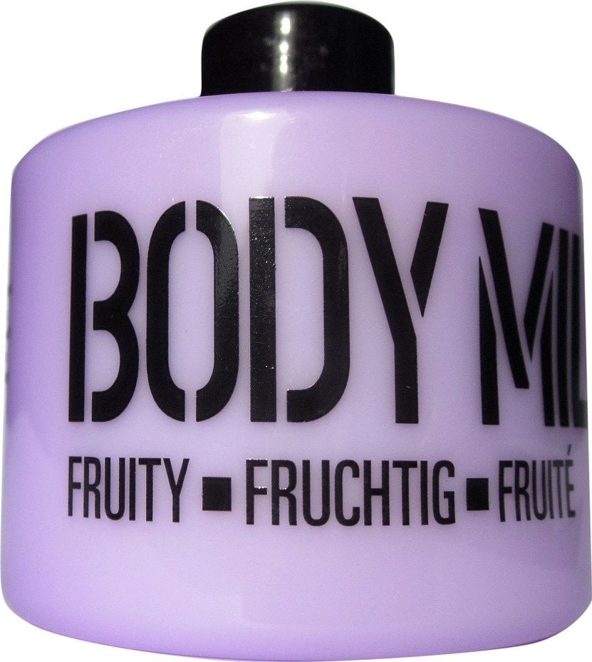 STACKABLE_Purple body milk with a fruity