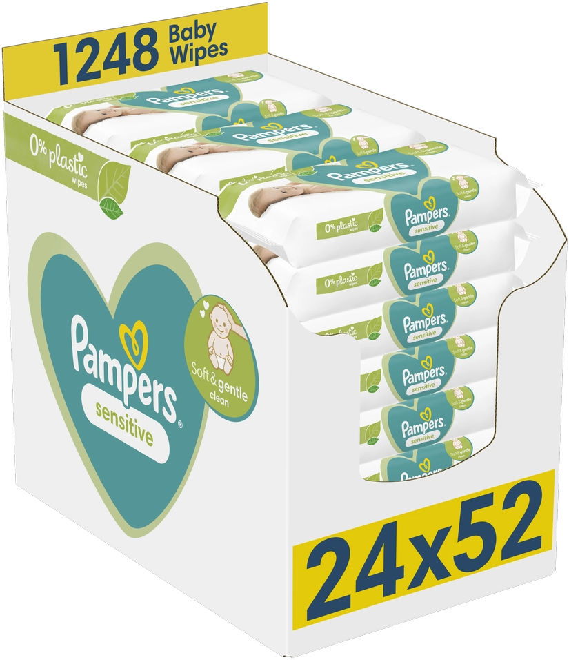 Pampers Sensitive Baby Wet Wipes 1248pcs