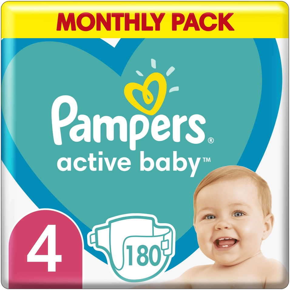 Jacks Pampers Active Baby 4 Size