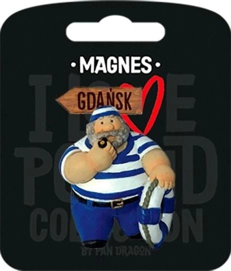 Mr. Dragon Magnet I love Poland