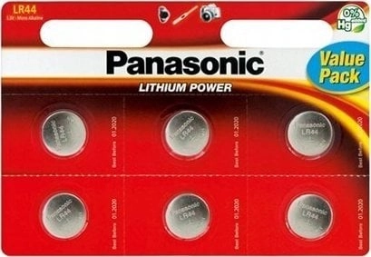 Panasonic Bateria Cell Power LR44 6