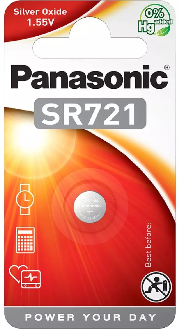 Panasonic baterija SR721EL/1B SR-721/1BP SR-721EL/1B 5410853035503