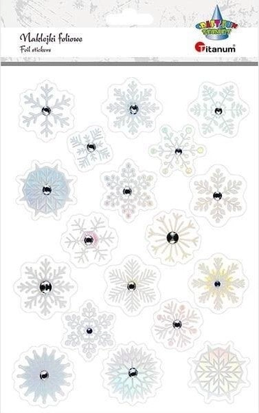 Christmas glitter paper stickers mix 5903714543335