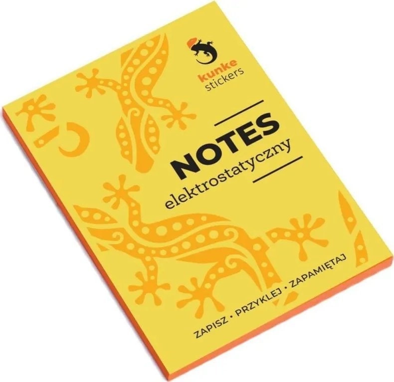 Orange electrostatic notebook  100 sheets of