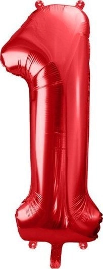 Foil balloon 1 red 86cm 12171911