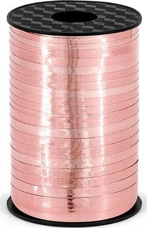 Plastic ribbon rose gold 5mmx225m 511341