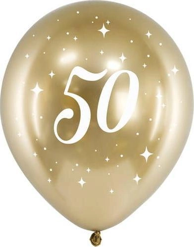 PartyDeco Glossy Balloons 30cm  50  gold