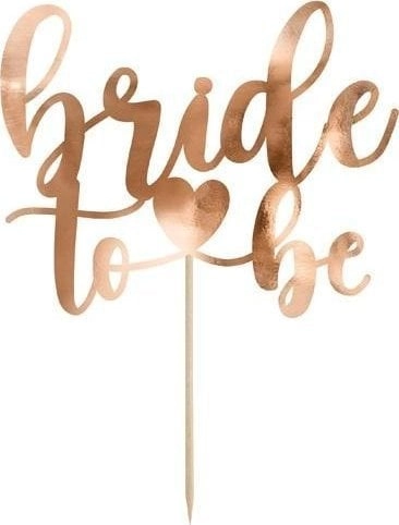Topper Bride to be rose gold