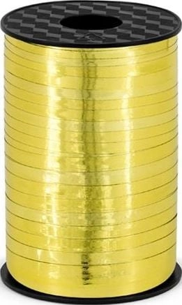 Gold plastic ribbon 5mmx225m 511342 PRM5-019