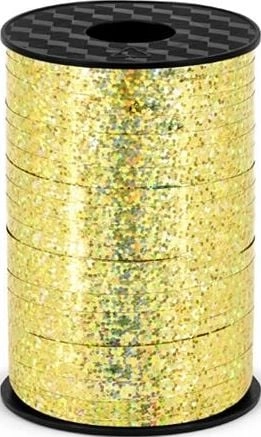 Party Deco Ribbon gold plastic holographic