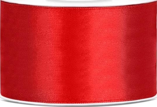 Red satin ribbon 38mmx25m 5733527 PDTS38-007