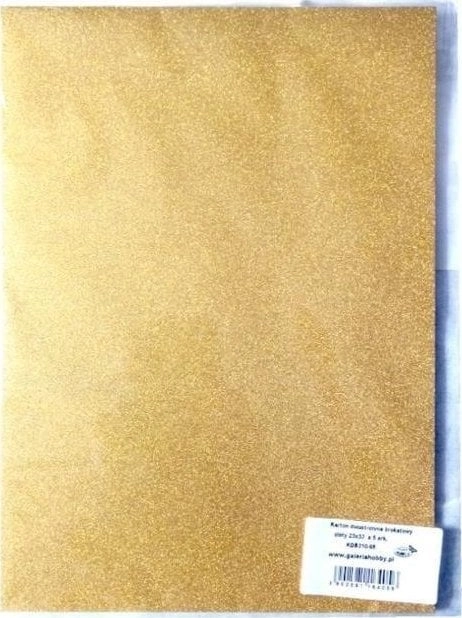 Double-sided gold glitter cardboard 23x33cm 5