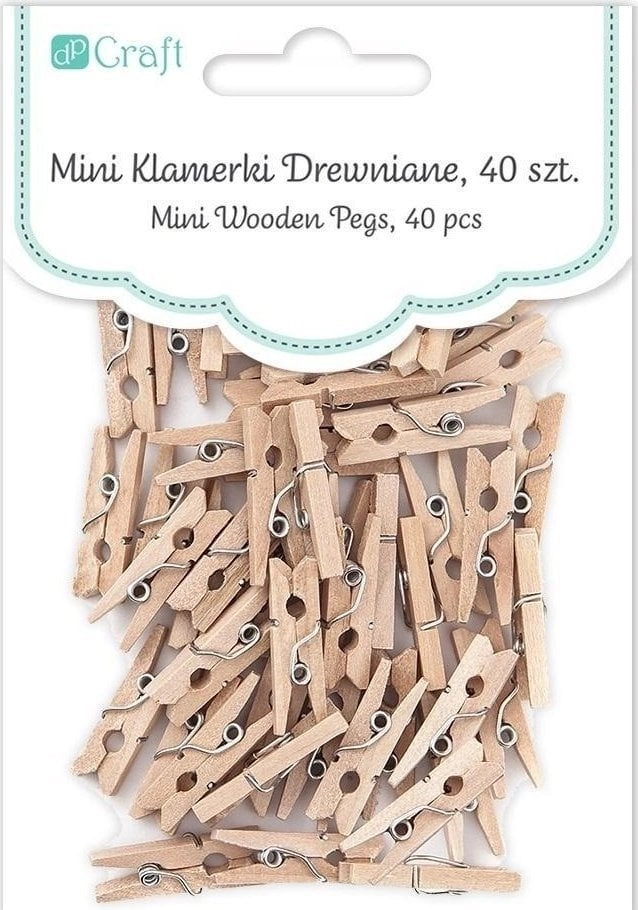 Mini wooden clips 2.5 cm