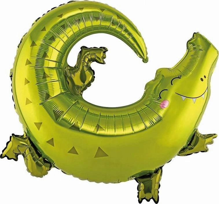 Party Deco Crocodile foil balloon  80x71cm