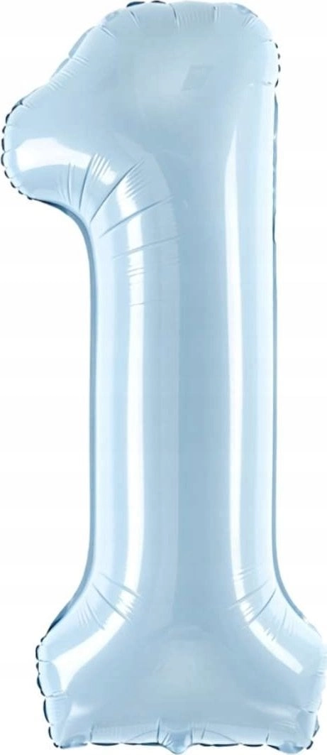 Foil balloon 1 light blue 72cm
