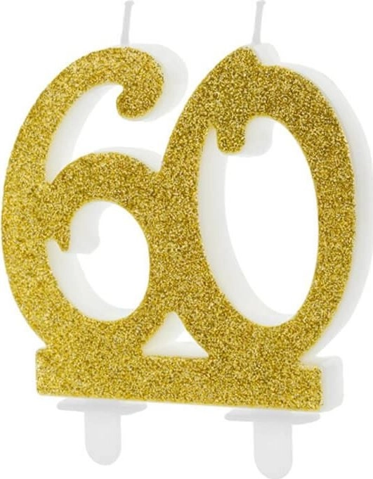 Party Deco Świeczka na 60-tke ze