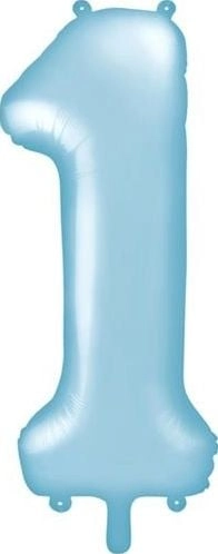 Foil balloon 1 light blue 86cm