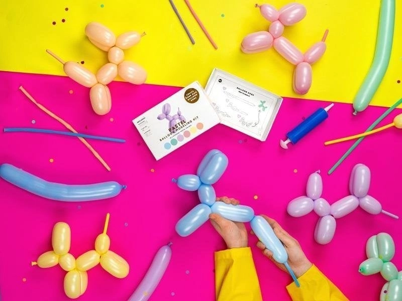 Pastel modeling clay balloons  130 cm