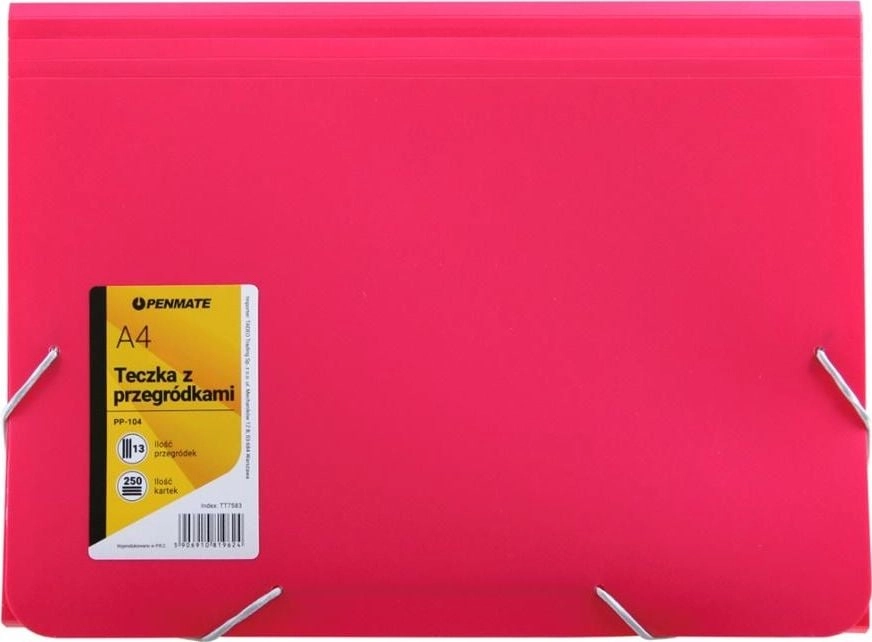 Penmate Folder with compartments A4 PP-104