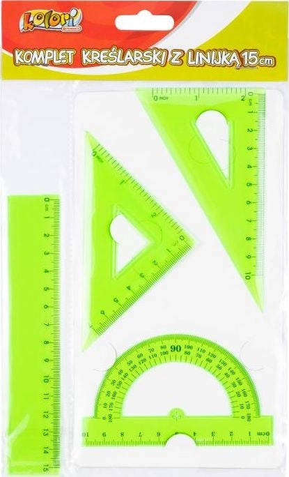 Penmate Komplet kreślarski z linijką 15cm