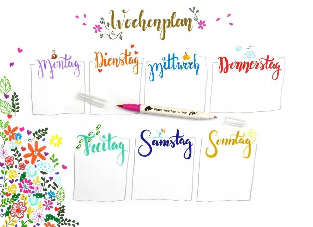 Pisak pędzelkowy Pentel Brush Sign Pen
