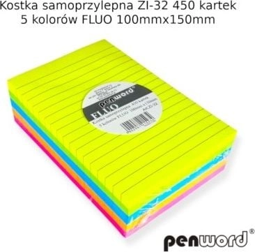 Penword SELF-ADHESIVE CUBE ZI-32 5 FLUO