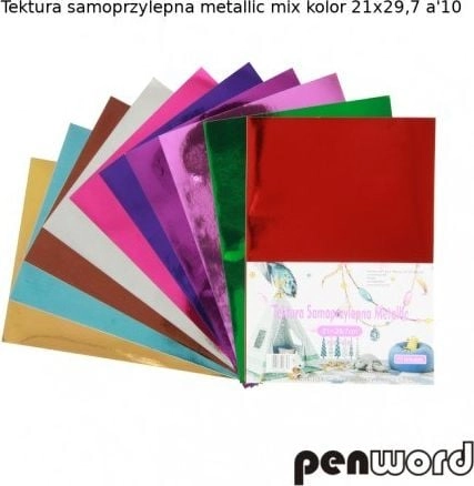 Self-adhesive metallic cardboard 10 colors AI683PSH