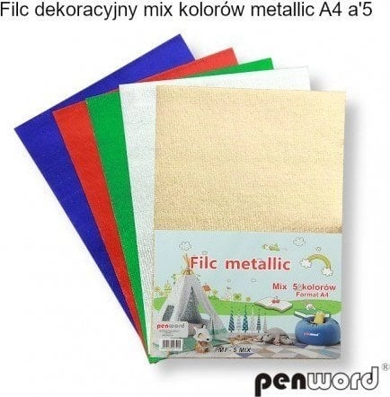 Penword DECORATIVE FELT MIX OF METALLIC