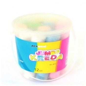 Sidewalk chalk 12 colors JUMBO WIKR-1015131