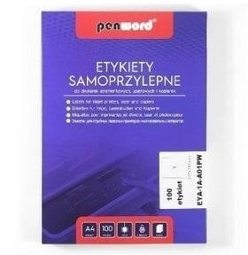 Self-adhesive labels A4/100K 1x210x297mm 5901812788771