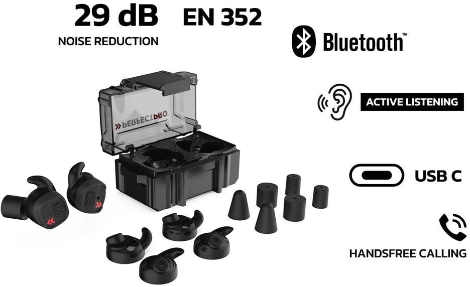 Būvlaukumā ir novietotas PerfectPro H-10 Earprotection austiņas